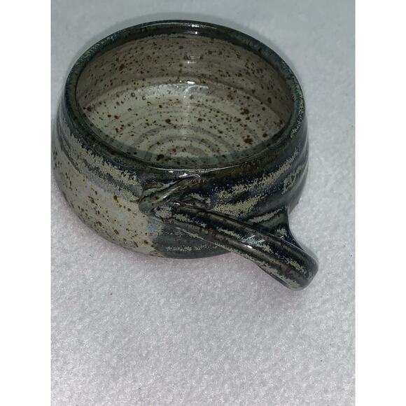 2 Mugs Studio Art Pottery Marked J.P.G. Hand Thrown Abstract Design Stoneware - Picture 11 of 14